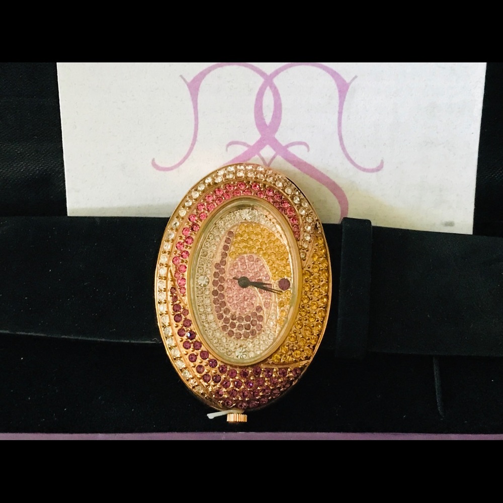 Suzanne somers multicolored stone watch